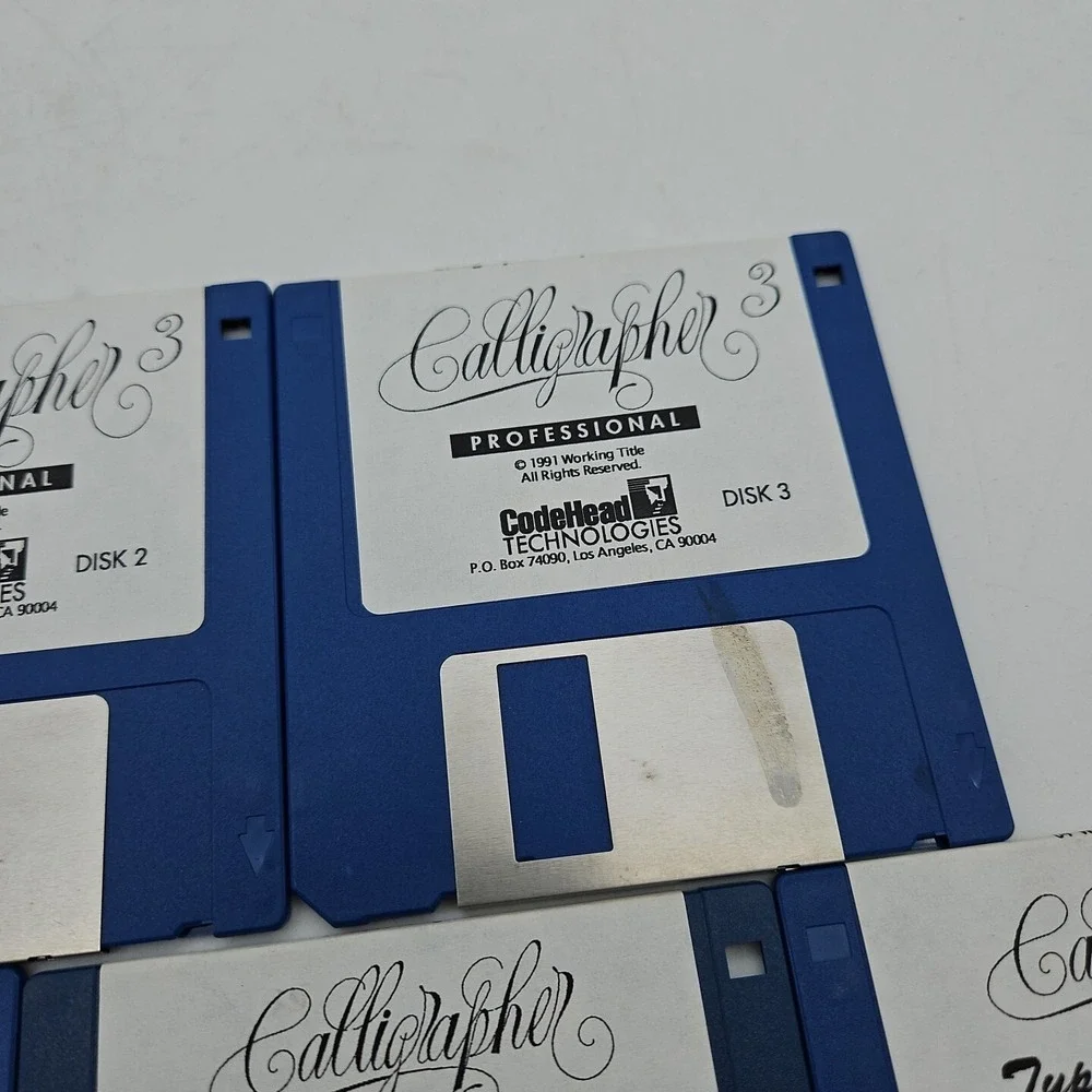 Calligrapher‎ Professional Vintage Computer Software 7 Disks